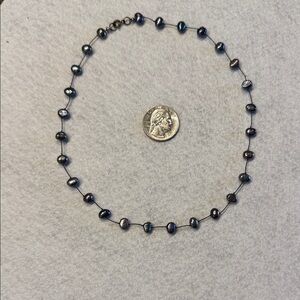 Black Freshwater Pearl Necklace